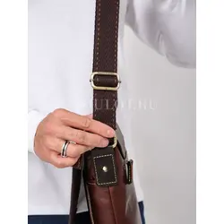 Сумка мужская через плечо большая из натуральной кожи Ryff Ryder