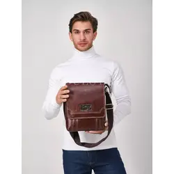 Сумка мужская через плечо большая из натуральной кожи Ryff Ryder