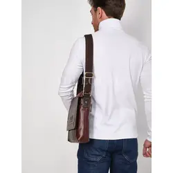 Сумка мужская через плечо большая из натуральной кожи Ryff Ryder