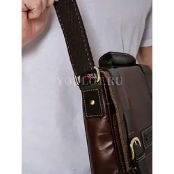 Мужская сумка через плечо Ryff Ryder из 100% натуральной кожи