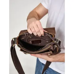 Мужская сумка через плечо Ryff Ryder из 100% натуральной кожи