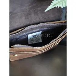 Кожаная мужская сумка через плечо Ryff Ryder с ремнём