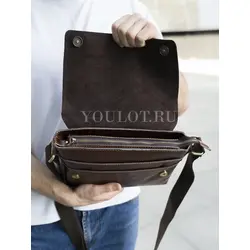 Кожаная мужская сумка Ryff Ryder через плечо для города