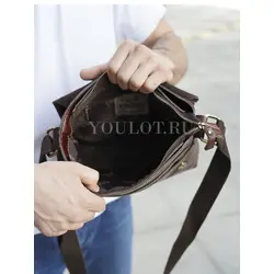 Кожаная мужская сумка Ryff Ryder через плечо для города