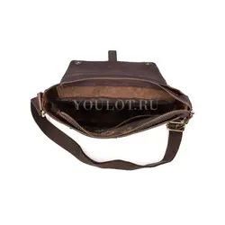 Сумка мужская Ryff Ryder через плечо кожаная Old Money