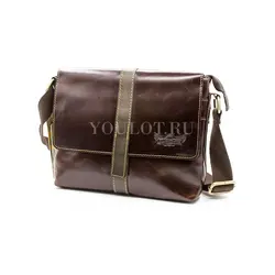 Сумка мужская Ryff Ryder через плечо кожаная Old Money