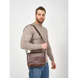 Сумка мужская кожаная с регулируемым ремнём Ryff Ryder