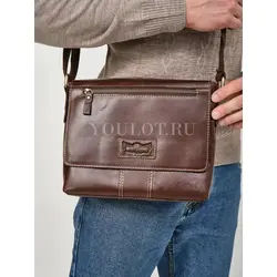 Сумка мужская кожаная с регулируемым ремнём Ryff Ryder