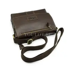 Сумка мужская кожаная с регулируемым ремнём Ryff Ryder