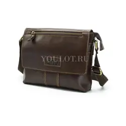 Сумка мужская кожаная с регулируемым ремнём Ryff Ryder