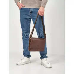 Сумка мужская кожаная с регулируемым ремнём Ryff Ryder