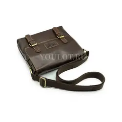 Сумка мужская через плечо Ryff Ryder кожаная на застежках