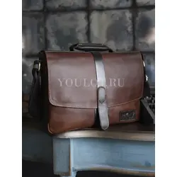 Портфель для документов Ruff Ryder, сумка из натуральной кожи Old Money