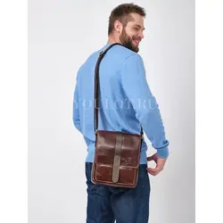 Сумка мужская кожаная через плечо Ryff Ryder для города