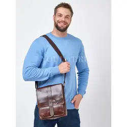 Сумка мужская кожаная через плечо Ryff Ryder для города