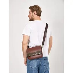 Сумка мужская кожаная через плечо Ryff Ryder на каждый день