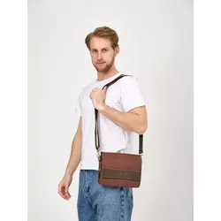 Сумка мужская кожаная через плечо Ryff Ryder на каждый день