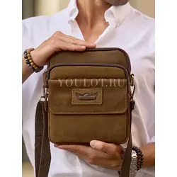 Мужская сумка через плечо из натуральной кожи премиум Ryff Ryder