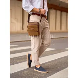 Мужская сумка через плечо из натуральной кожи премиум Ryff Ryder