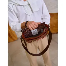 Сумка мужская Ryff Ryder кожаная через плечо стильная