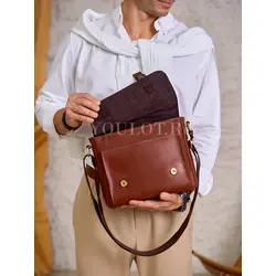 Сумка мужская Ryff Ryder кожаная через плечо стильная