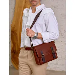 Сумка мужская Ryff Ryder кожаная через плечо стильная