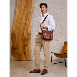 Сумка мужская Ryff Ryder кожаная через плечо стильная