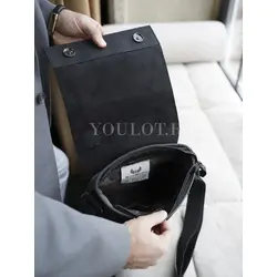 Сумка мужская через плечо Ruff Ryder натуральная кожа классика