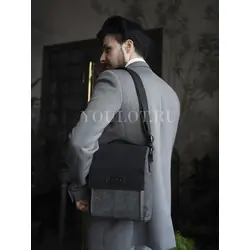 Сумка мужская через плечо Ruff Ryder натуральная кожа классика