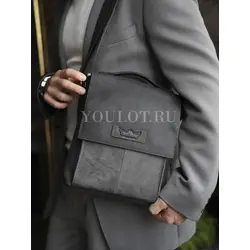 Сумка мужская через плечо Ruff Ryder натуральная кожа классика