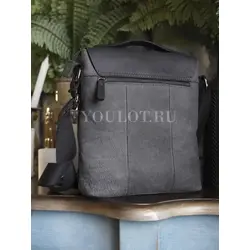 Сумка мужская через плечо Ruff Ryder натуральная кожа классика