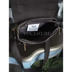 Кожаная сумка мужская Ruff Ryder с плечевым ремнём