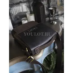 Кожаная сумка мужская Ruff Ryder с плечевым ремнём