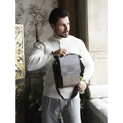 Кожаная сумка мужская Ruff Ryder с плечевым ремнём