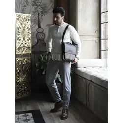 Кожаная сумка мужская Ruff Ryder с плечевым ремнём