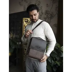 Кожаная сумка мужская Ruff Ryder с плечевым ремнём