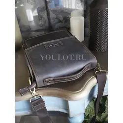 Сумка мужская через плечо Ruff Ryder, барсетка большая из натуральной кожи