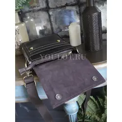 Сумка мужская через плечо Ruff Ryder, барсетка большая из натуральной кожи