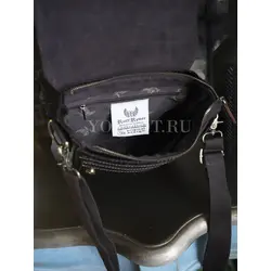 Сумка мужская через плечо Ruff Ryder, барсетка большая из натуральной кожи