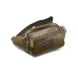 Бананка на плечо мужская Ruff Ryder, сумка через плечо, на пояс кожаная