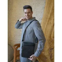 Сумка через плечо мужская кожаная натуральная Ryff Ryder