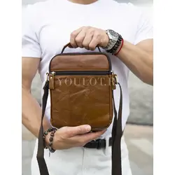 Кожаная сумка мужская через плечо высокого качества Ryff Ryder