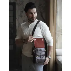 Сумка мужская Ryff Ryder кожаная на плечо для работы