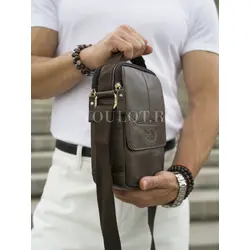 Мужская сумка через плечо из кожи в классическом стиле Ryff Ryder