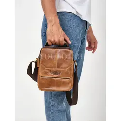 Сумка мужская кожаная для ношения через плечо Ryff Ryder