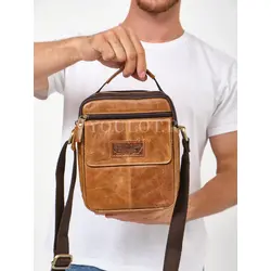 Мужская барсетка Ruff Ryder через плечо из натуральной кожи базовая