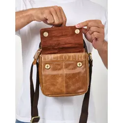 Мужская барсетка Ruff Ryder через плечо из натуральной кожи базовая