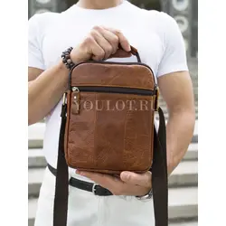 Мужская сумка через плечо из кожи Ryff Ryder классического дизайна