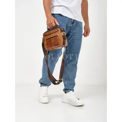 Мужская барсетка на плечо Ryff Ryder из кожи для города