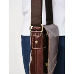 Кожаная сумка через плечо мужская офисная Ryff Ryder